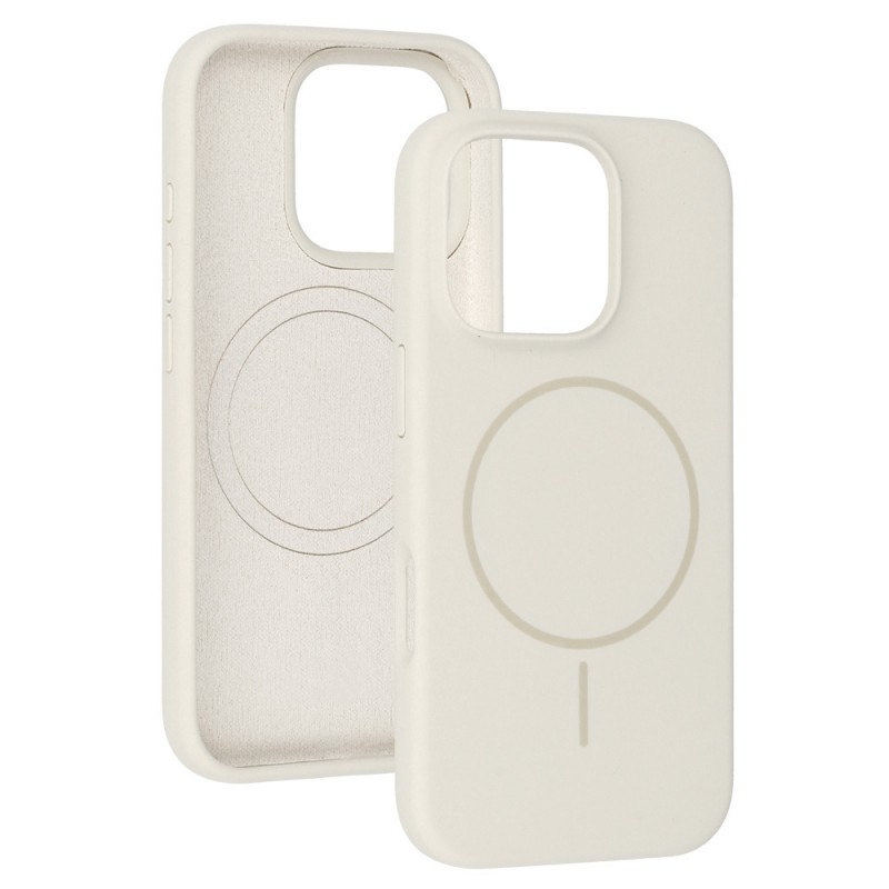 Θήκη Slim Silicone Magsafe Apple iPhone 13 Pro Max  (6.7") Stone