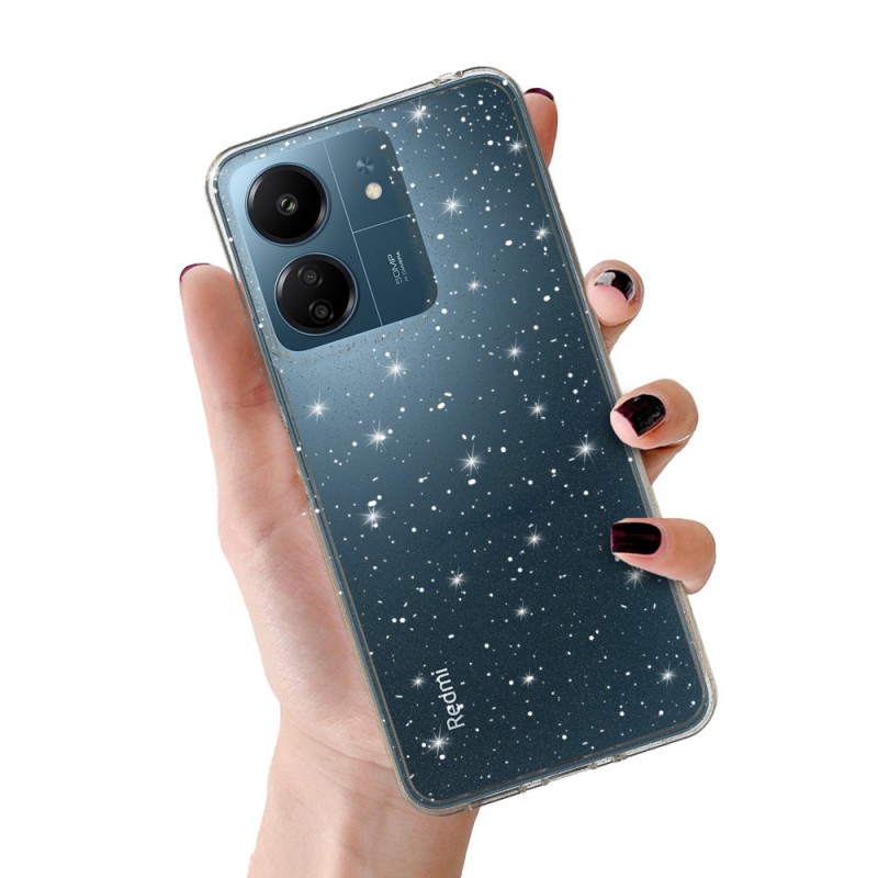 Θήκη TPU Crystal Glitter Xiaomi Redmi 14C 4G/ Redmi A4 / Poco C75  Silver