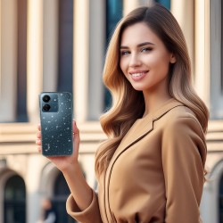 Θήκη TPU Crystal Glitter Xiaomi Redmi 14C 4G/ Redmi A4 / Poco C75  Silver