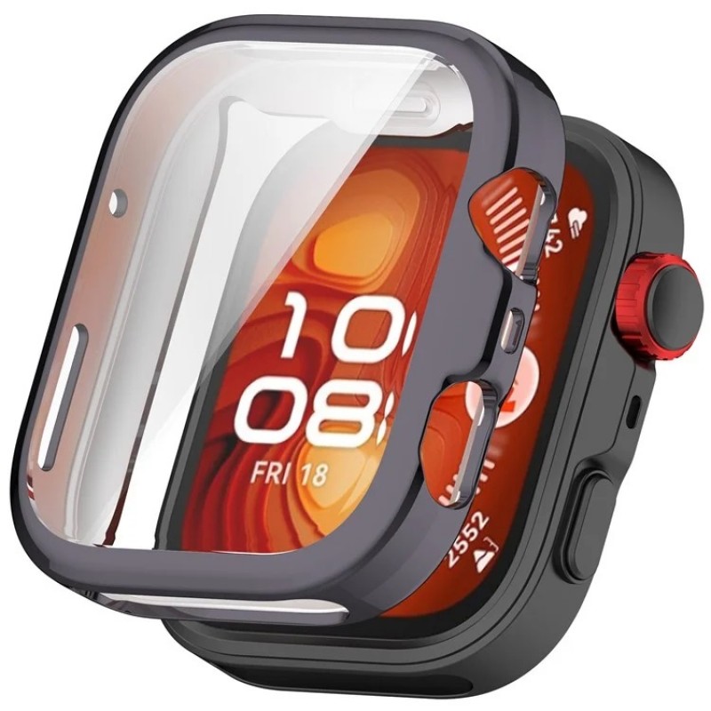 Θήκη TPU Full Cover Huawei Watch Fit 4 Gunmetal Θήκη TPU Full Cover Huawei Watch Fit 4 Gunmetal