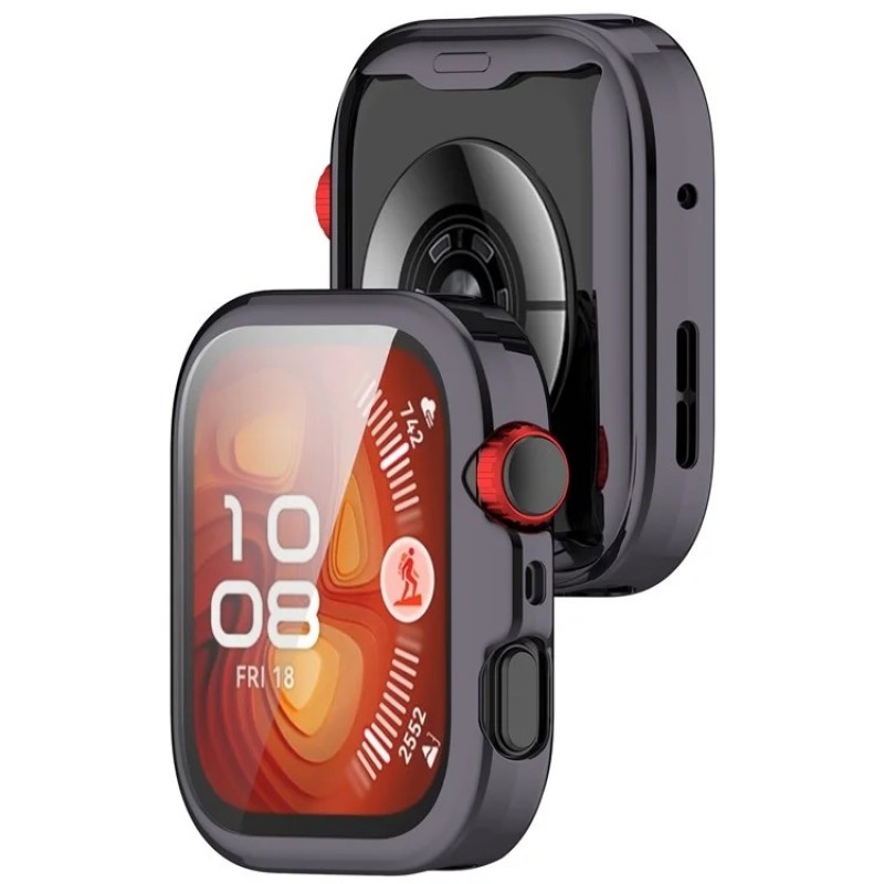 Θήκη TPU Full Cover Huawei Watch Fit 4 Gunmetal Θήκη TPU Full Cover Huawei Watch Fit 4 Gunmetal
