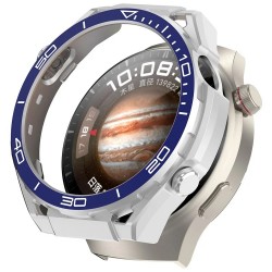 Θήκη PC Protective Case High-End Anti-Drop Watch Frame Huawei Watch 4 Pro Silver-Blue