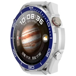 Θήκη PC Protective Case High-End Anti-Drop Watch Frame Huawei Watch 4 Pro Silver-Blue