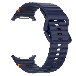 Ανταλλακτικό λουράκι Silicone Wave Pattern Samsung Galaxy Watch Ultra (47mm) Midnight Blue