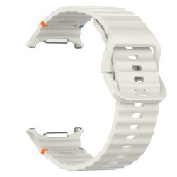 Ανταλλακτικό λουράκι Silicone Wave Pattern Samsung Galaxy Watch Ultra (47mm) Starlight