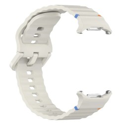 Ανταλλακτικό λουράκι Silicone Wave Pattern Samsung Galaxy Watch Ultra (47mm) Starlight