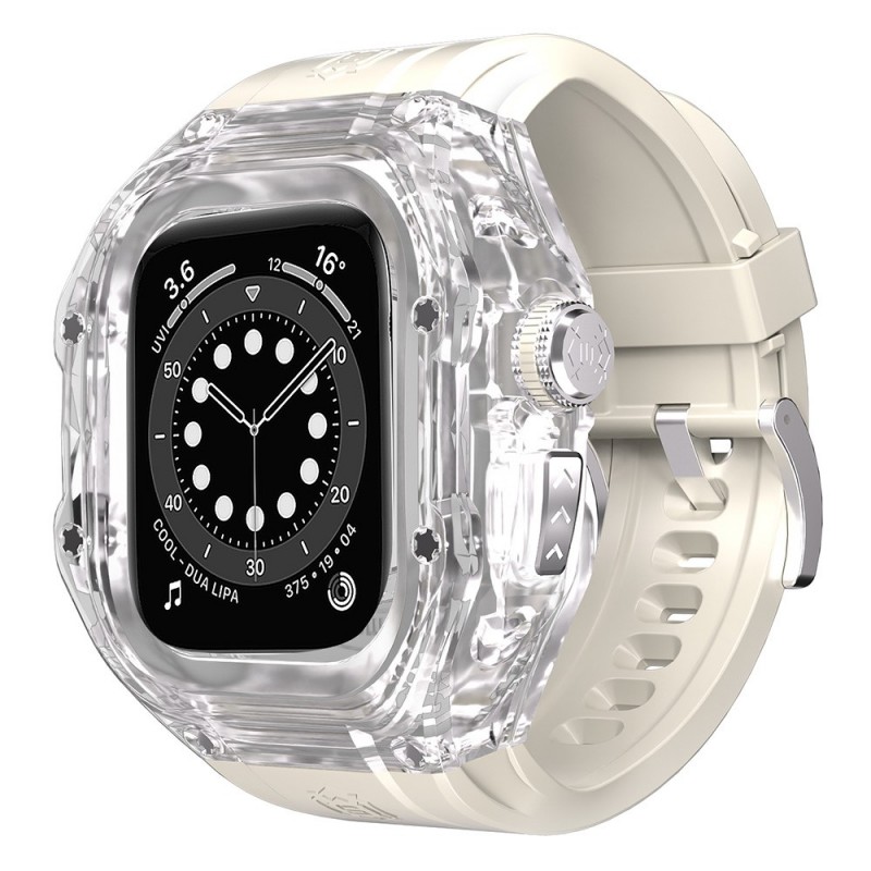 Ανταλλακτικό Λουράκι & Αδιάβροχη θήκη Shellbox by Redpepper Apple Watch Ultra Series 1/2/3 White