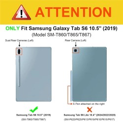 Θήκη Πληκτρολογίου & Keyboard QWERTY Samsung Galaxy Tab S6 T860 / T865 Black