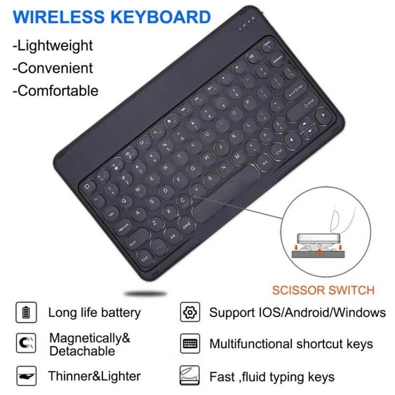Θήκη Πληκτρολογίου & Keyboard QWERTY Samsung Galaxy Tab S6 T860 / T865 Black