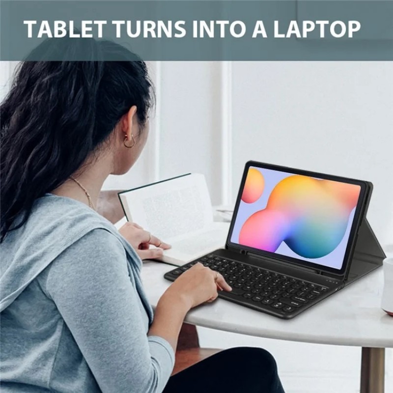 Θήκη Πληκτρολογίου & Keyboard QWERTY Samsung Galaxy Tab S6 T860 / T865 Black