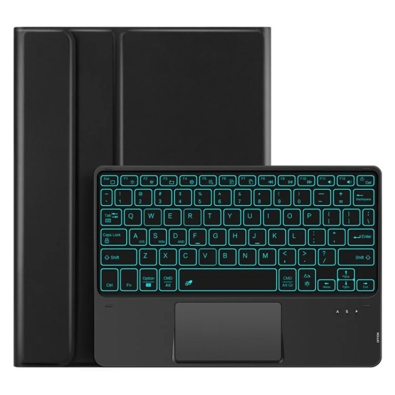 Θήκη Πληκτρολογίου/ Υποδοχή Γραφίδας & Keyboard QWERTY with Backlight & TouchPad Samsung Galaxy Tab A9+ Plus 11.0 X210 / X215 / X216 Black Θήκη Πληκτρολογίου/ Υποδοχή Γραφίδας & Keyboard QWERTY with Backlight & TouchPad Samsung Galaxy Tab A9+ Plus 11.0 X210 / X215 / X216 Black
