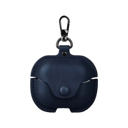 Θήκη Samsung Galaxy Buds 3 / 3 Pro Leather Case With Secure Snap Fastener Blue