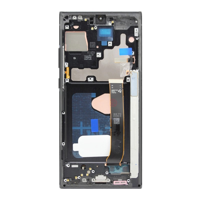 Οθόνη OLED & Μηχανισμός Αφής Samsung Galaxy Note 20 Ultra N985 Black Small Size With Frame με 3 Χρόνια Εγγύηση