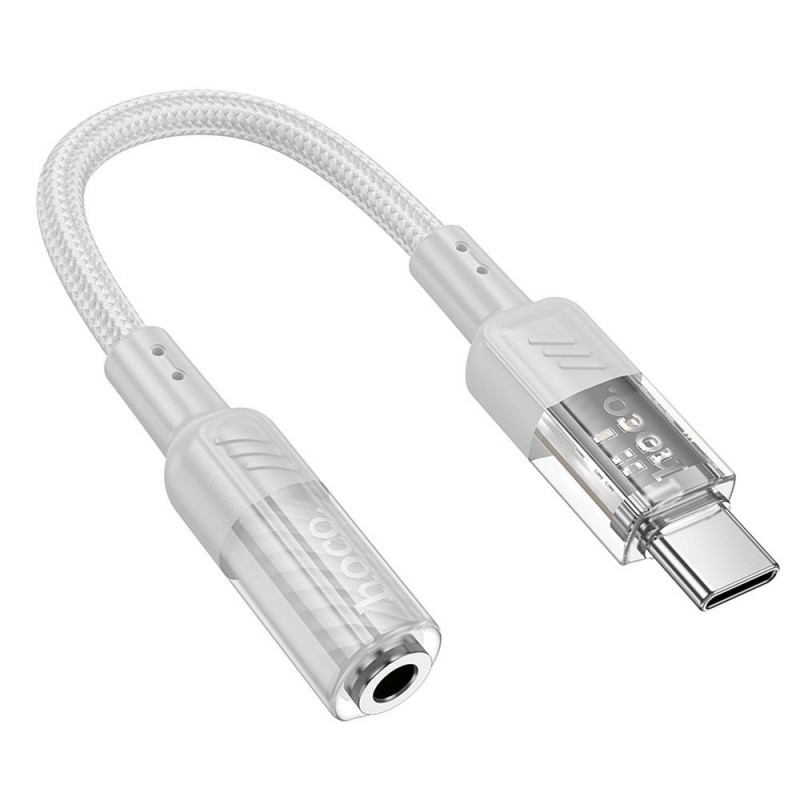 Αντάπτορας Hoco Type C to Jack 3,5 mm LS37 Transparent Gray Αντάπτορας Hoco Type C to Jack 3,5 mm LS37 Transparent Gray