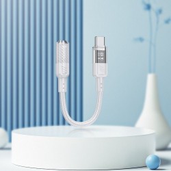 Αντάπτορας Hoco Type C to Jack 3,5 mm LS37 Transparent Gray Αντάπτορας Hoco Type C to Jack 3,5 mm LS37 Transparent Gray