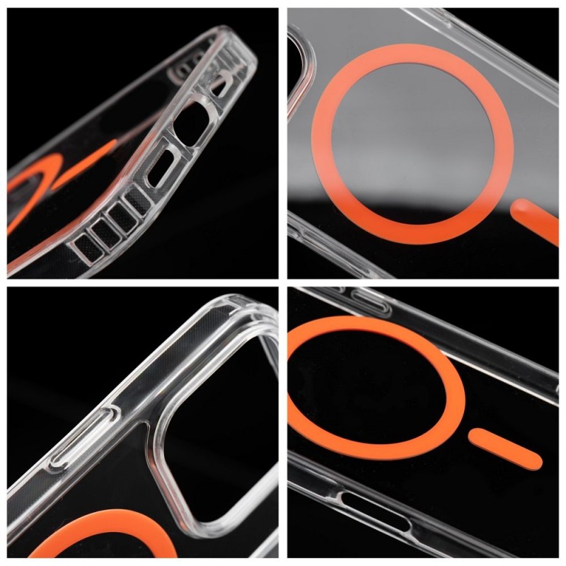 Θήκη Drop Glue Colorful Ring Mag Cover Apple iPhone 13 (6.1") Orange