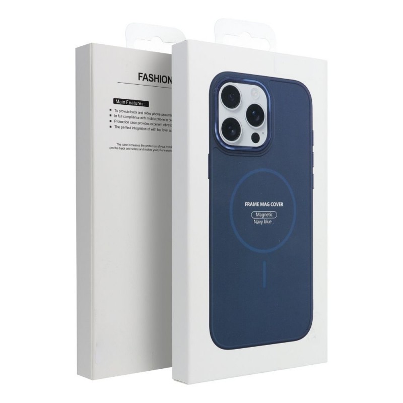 Θήκη Frame Mag Cover Case Apple iPhone 13 (6.1") Navy Blue