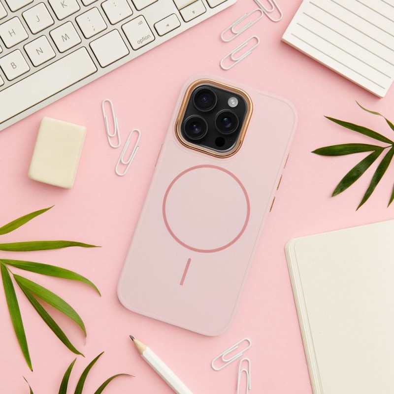 Θήκη Frame Mag Cover Case Apple iPhone 13 (6.1") Powder Pink