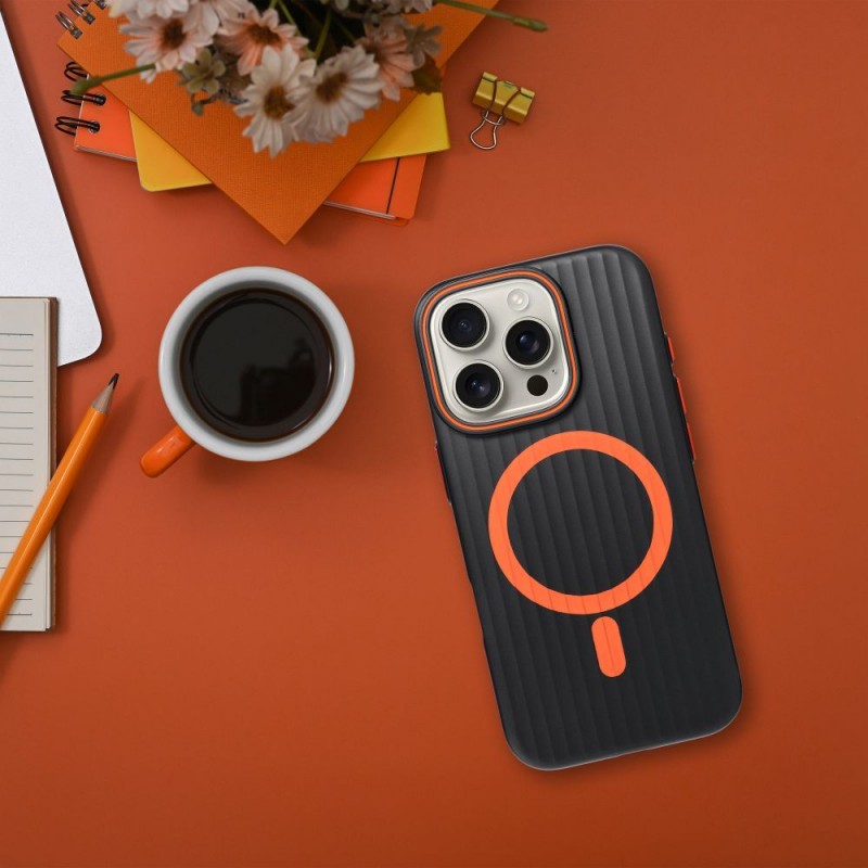 Θήκη Simply with Magsafe Apple iPhone 13 (6.1") Titanium Black