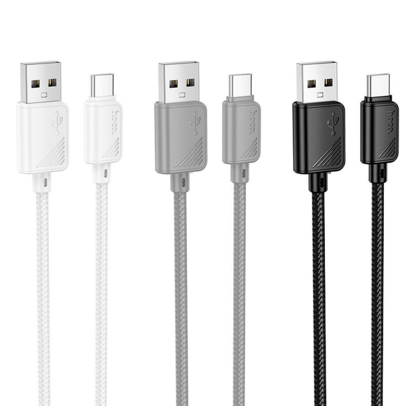 Καλώδιο Data Hoco USB A to Type C 3A X113 1m White