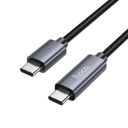Καλώδιο Data Hoco Type C to Type C with Display 3A 60W X112 1m Black Καλώδιο Data Hoco Type C to Type C with Display 3A 60W X112 1m Black