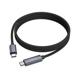 Καλώδιο Data Hoco Type C to Type C with Display 3A 60W X112 1m Black Καλώδιο Data Hoco Type C to Type C with Display 3A 60W X112 1m Black