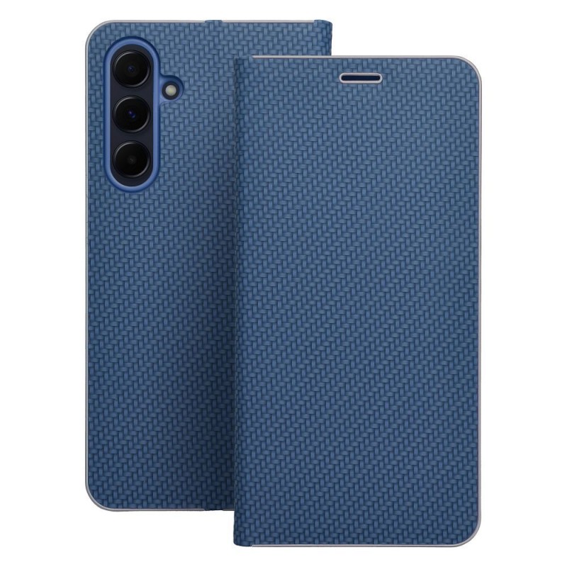 Θήκη Luna Book Carbon Case Samsung Galaxy A56 SM-A566 / A36 SM-A366 5G Blue