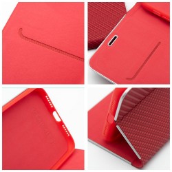 Θήκη Luna Book Carbon Case Samsung Galaxy A56 SM-A566 / A36 SM-A366 5G Red