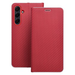 Θήκη Luna Book Carbon Case Samsung Galaxy A56 SM-A566 / A36 SM-A366 5G Red