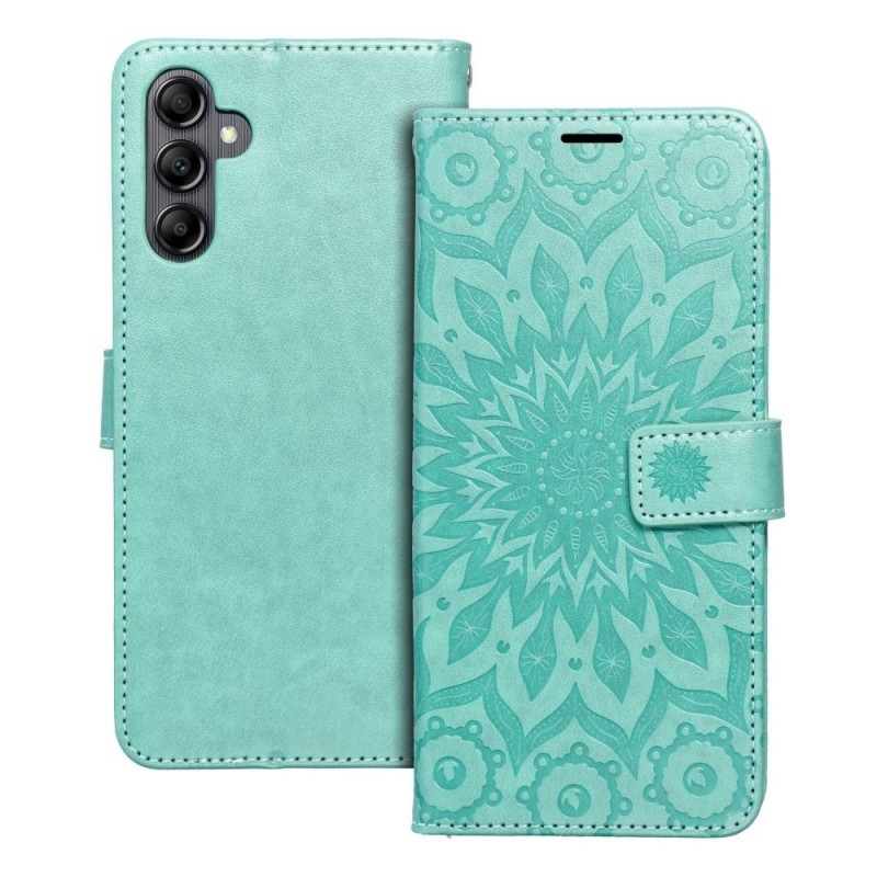 Θήκη Mezzo Book Case Samsung Galaxy A14 4G SM-A145 / A14 5G SM-A146 Mandala Green