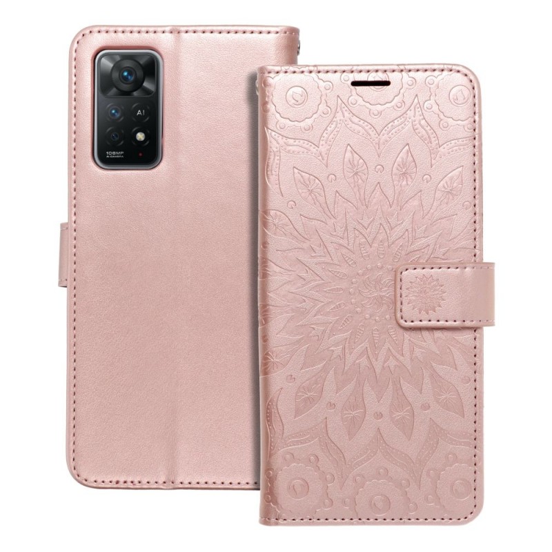 Θήκη Mezzo Book Case Xiaomi Redmi Note 11 Pro 4G/11 Pro 5G Mandala Rose Gold Θήκη Mezzo Book Case Xiaomi Redmi Note 11 Pro 4G/11 Pro 5G Mandala Rose Gold