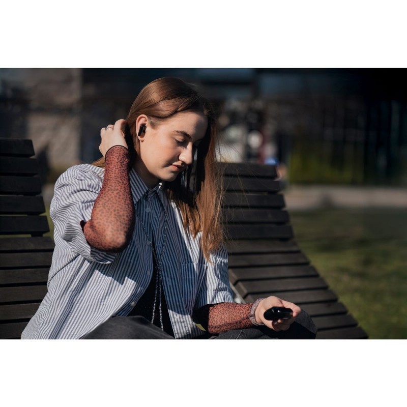 Ακουστικά Bluetooth Forcell F-Audio Bass Engine Wireless Earphones TWS ANC + ENC + TUYA APP Black