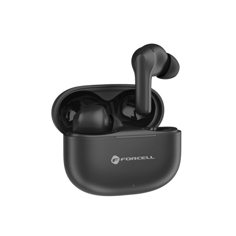 Ακουστικά Bluetooth Forcell F-Audio Bass Engine Wireless Earphones TWS ANC + ENC + TUYA APP Black