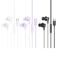 Ακουστικά Handsfree Earphones Hoco M114 In-ear Type-C Black
