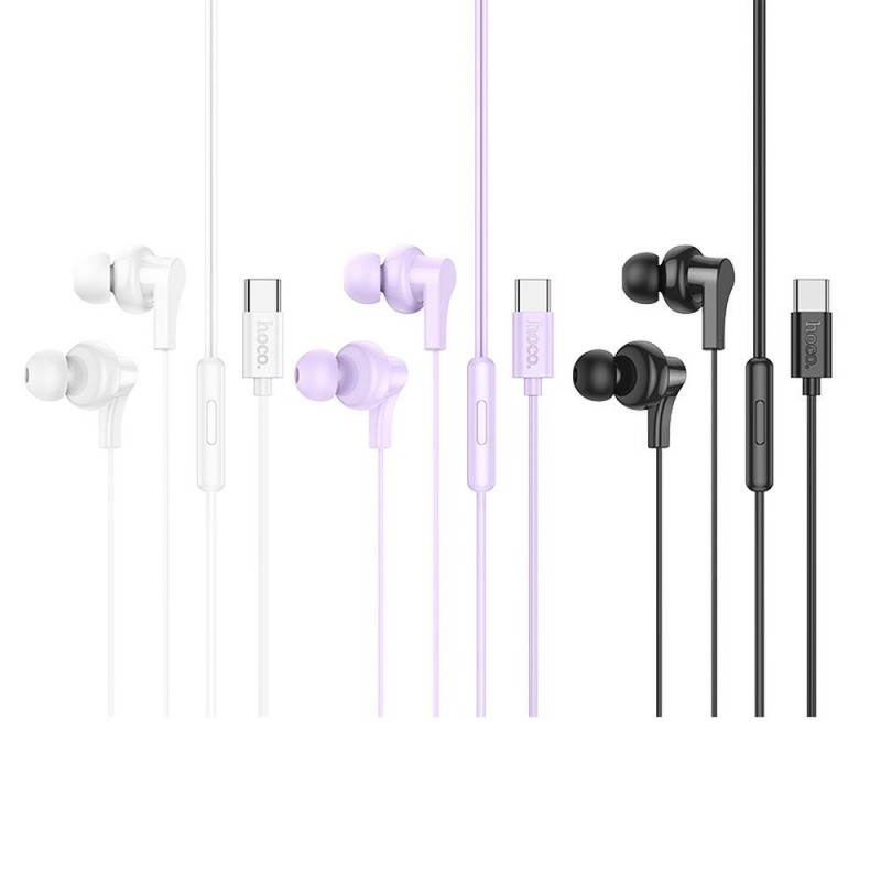 Ακουστικά Handsfree Earphones Hoco M114 In-ear Type-C Black