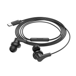 Ακουστικά Handsfree Earphones Hoco M114 In-ear Type-C Black