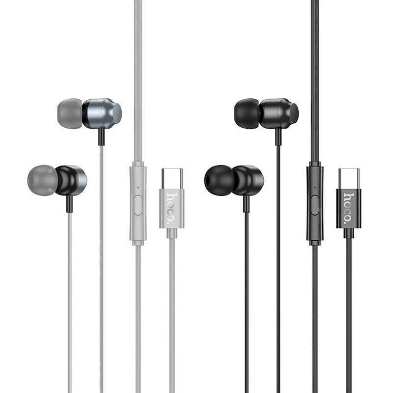 Ακουστικά Handsfree Earphones Hoco M122 In-ear Type-C Metal Gray Ακουστικά Handsfree Earphones Hoco M122 In-ear Type-C Metal Gray