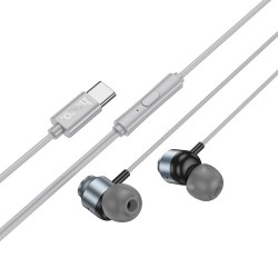 Ακουστικά Handsfree Earphones Hoco M122 In-ear Type-C Metal Gray Ακουστικά Handsfree Earphones Hoco M122 In-ear Type-C Metal Gray