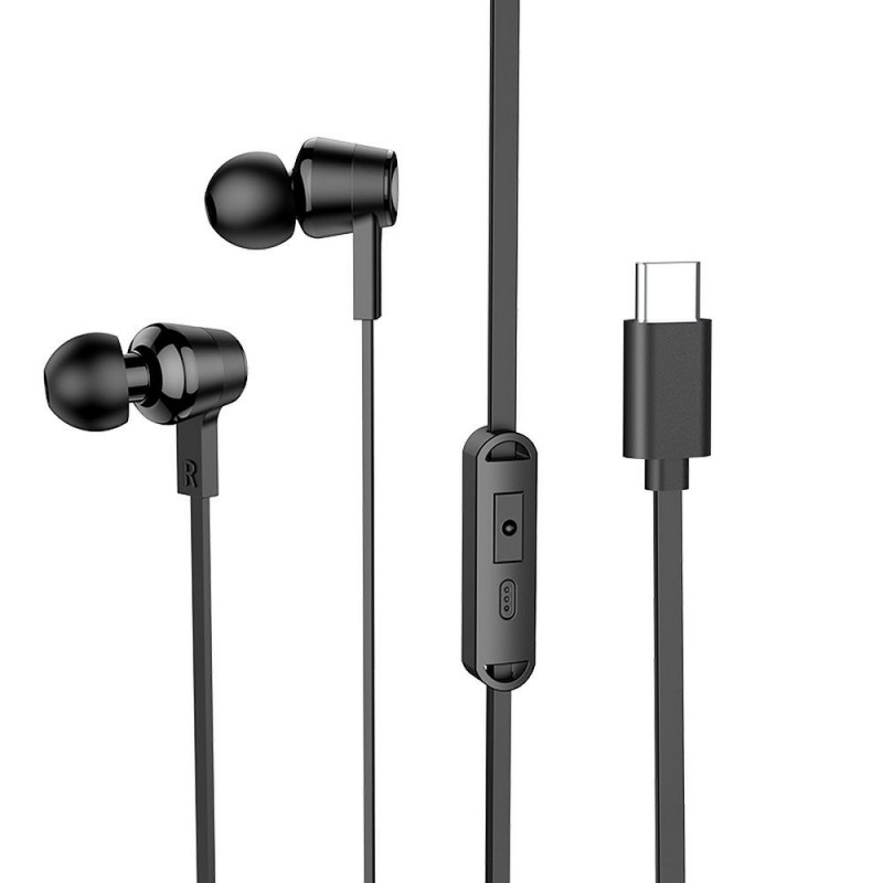 Ακουστικά Handsfree Earphones Hoco M86 In-ear Type-C Black Ακουστικά Handsfree Earphones Hoco M86 In-ear Type-C Black