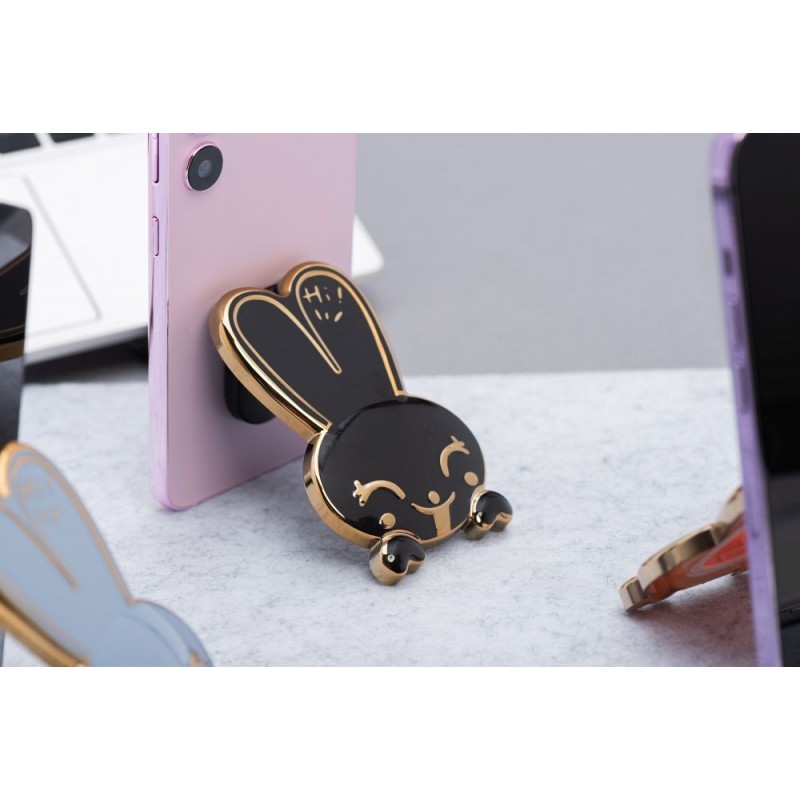Βάση Στήριξης Universal Phone Stand Holder Rabbit - Stick-On Black Βάση Στήριξης Universal Phone Stand Holder Rabbit - Stick-On Black