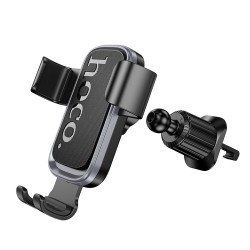 Βάση Αυτοκινήτου Hoco H80 Air Vent Gravity Car Holder Black Metal Gray Βάση Αυτοκινήτου Hoco H80 Air Vent Gravity Car Holder Black Metal Gray