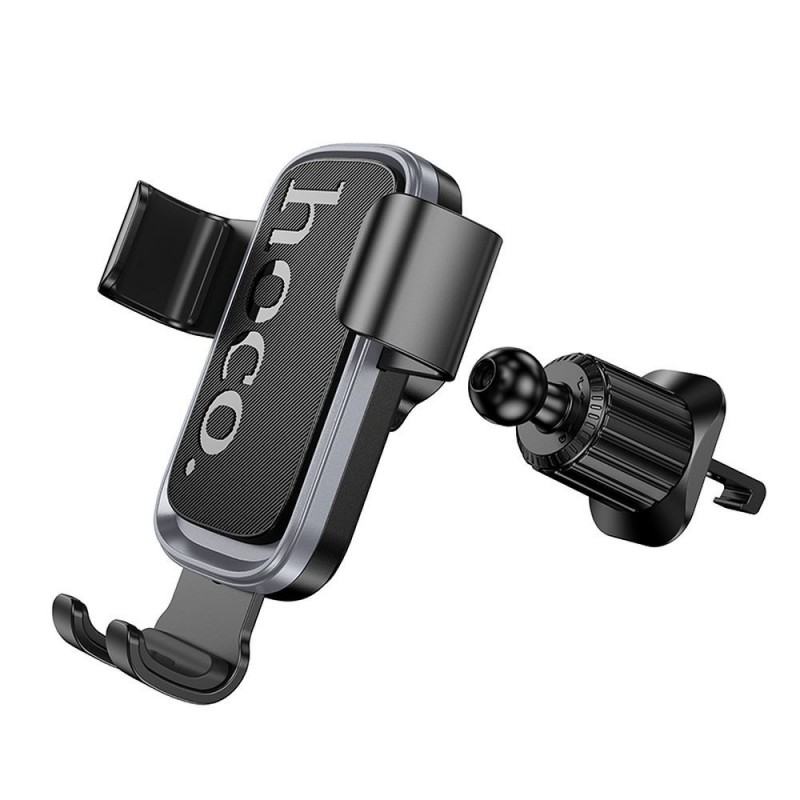 Βάση Αυτοκινήτου Hoco H80 Air Vent Gravity Car Holder Black Metal Gray Βάση Αυτοκινήτου Hoco H80 Air Vent Gravity Car Holder Black Metal Gray