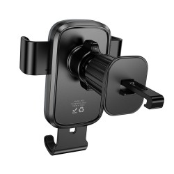 Βάση Αυτοκινήτου Hoco H80 Air Vent Gravity Car Holder Black Metal Gray Βάση Αυτοκινήτου Hoco H80 Air Vent Gravity Car Holder Black Metal Gray