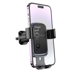 Βάση Αυτοκινήτου Hoco H80 Air Vent Gravity Car Holder Black Metal Gray Βάση Αυτοκινήτου Hoco H80 Air Vent Gravity Car Holder Black Metal Gray