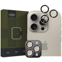 Γυαλί Προστασίας Hofi CamRing Pro+ Apple iPhone 16 Pro (6.3")/ iPhone 16 Pro Max (6.9") 9H Camera Lens Natural Titanium