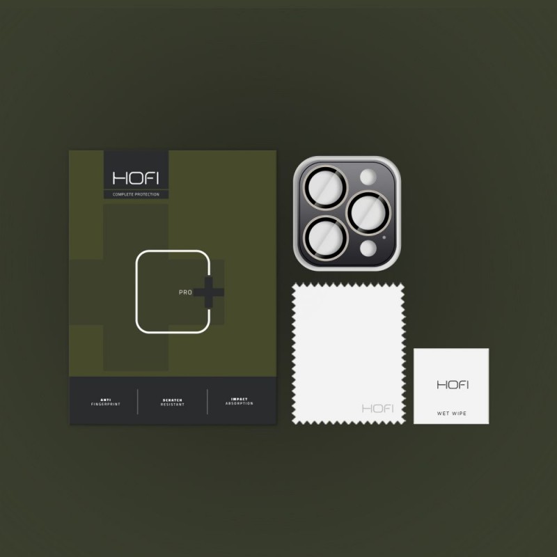 Γυαλί Προστασίας Hofi CamRing Pro+ Apple iPhone 16 Pro (6.3")/ iPhone 16 Pro Max (6.9") 9H Camera Lens Natural Titanium