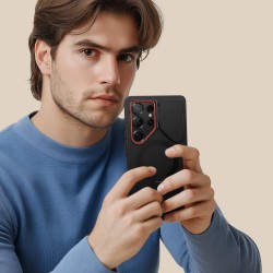 Θήκη Tech-Protect Kevlar Aura Magsafe Case Samsung Galaxy S25 Ultra 5G S938 Black/Orange