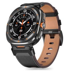 Ανταλλακτικό λουράκι Tech-Protect Delta Pro Leather Samsung Galaxy Watch Ultra (47mm) Black