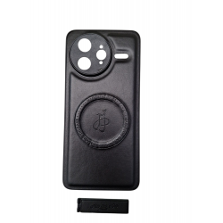 Θήκη PC & TPU Leather Strap Cover Magsafe with Separate Stand  Xiaomi Poco F7 Ultra / K80 Pro Black