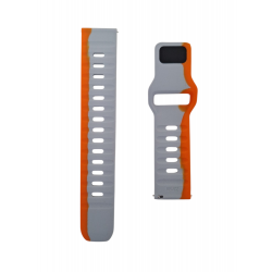 Ανταλλακτικό λουράκι Dual Color Silicone Xiaomi Watch 2 / Watch 2 Pro / Watch S3 (22mm) Grey/Orange
